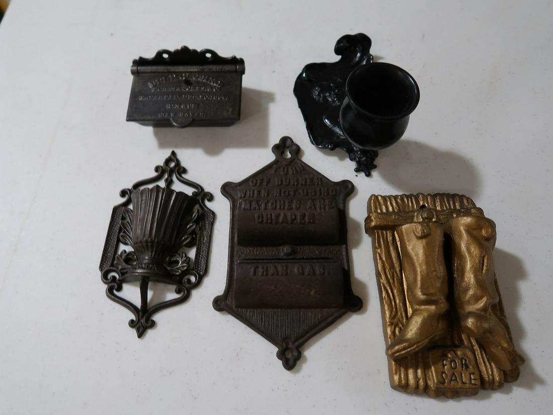 5 Cast Iron Match Safes (1 of 4)