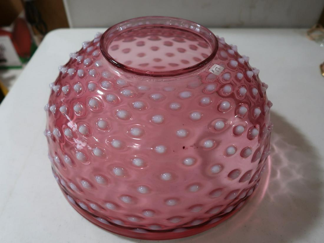 Cranberry Hanging Lamp Shade (1 of 3)
