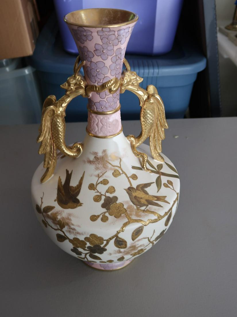 Large Dragon Handled Old Hall Vase (1 of 2)