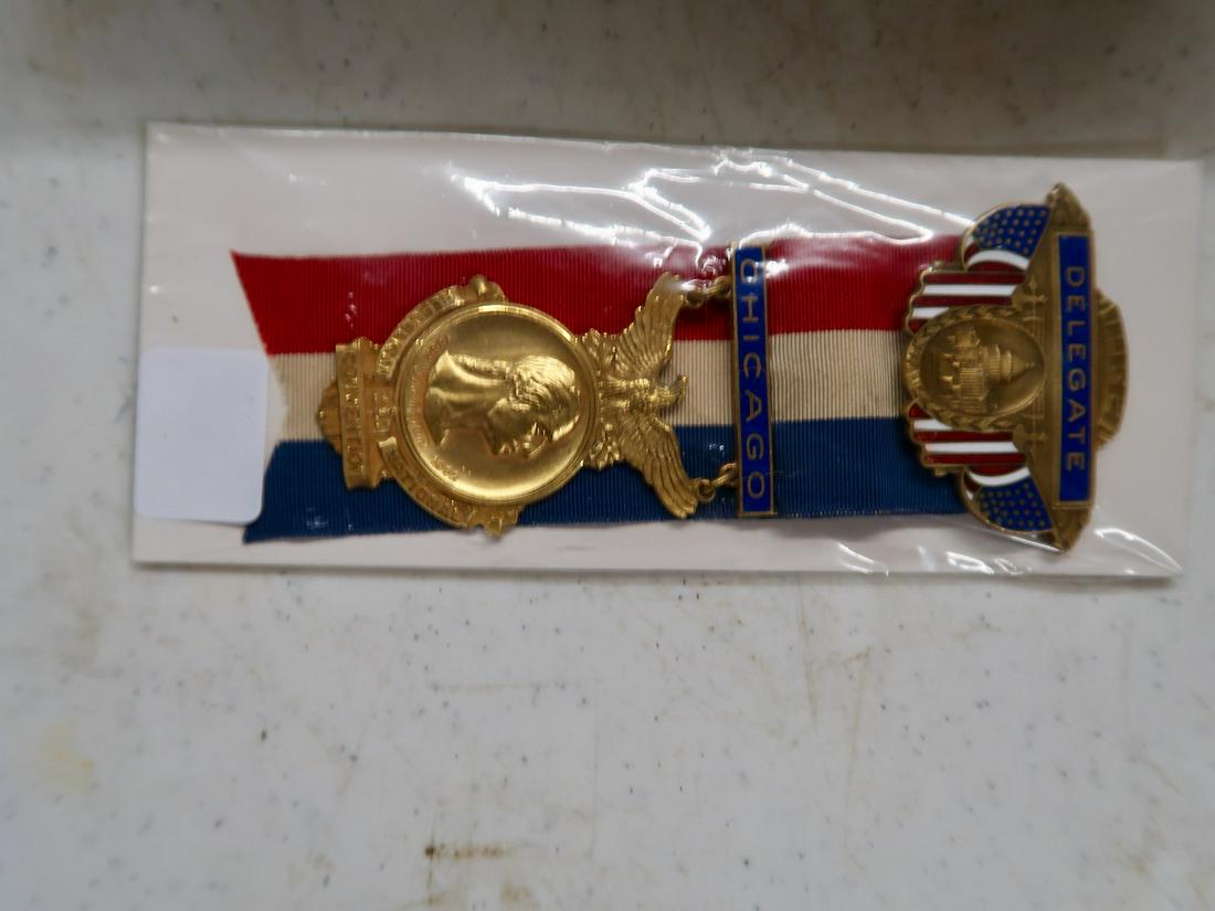 1932 National Convention Delegate Badge from Chicago (1 of 3)