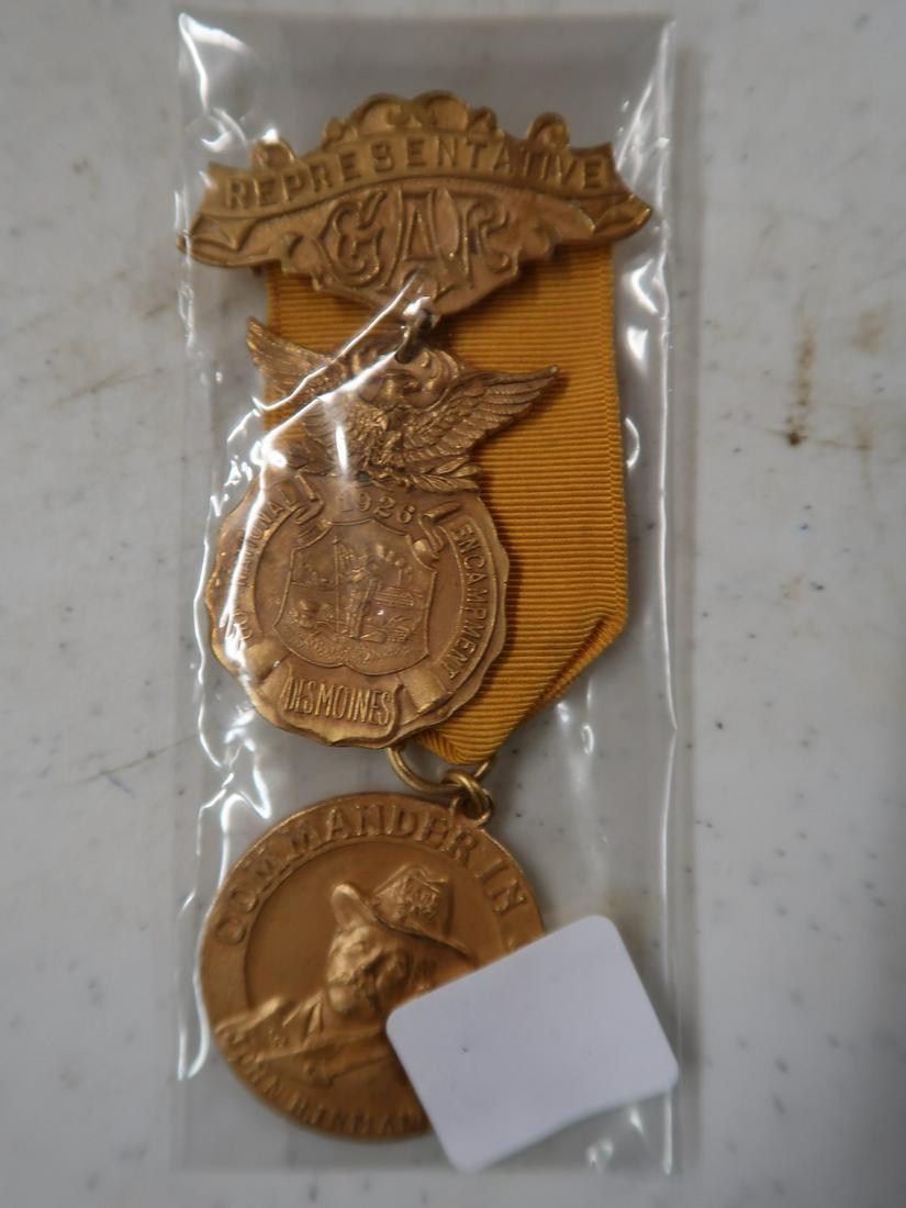 Grand Army Republic Commander's Badge John Hindman 1926 (1 of 1)