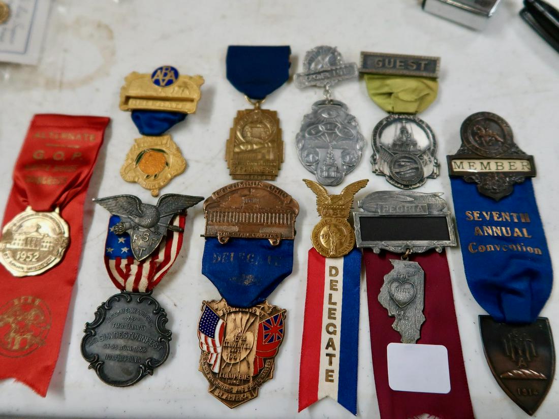 ID Delegate Badges Early as 1914 to 1952 (1 of 3)