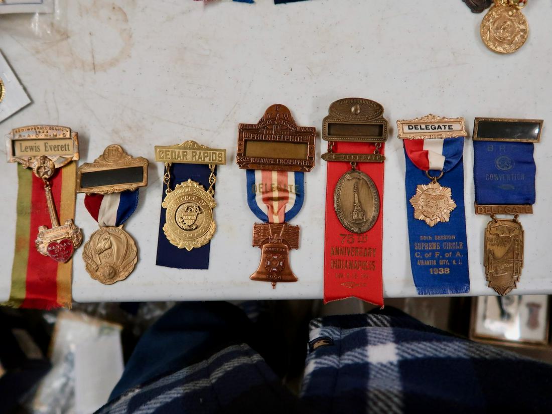 7 Delegate Badges, Earliest 1924 (1 of 3)