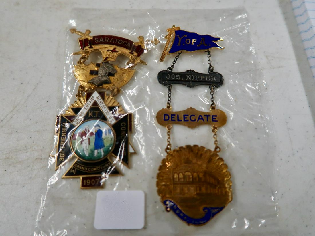 1907 Grand Encampent Badge Y of A Delegate Badge (1 of 3)