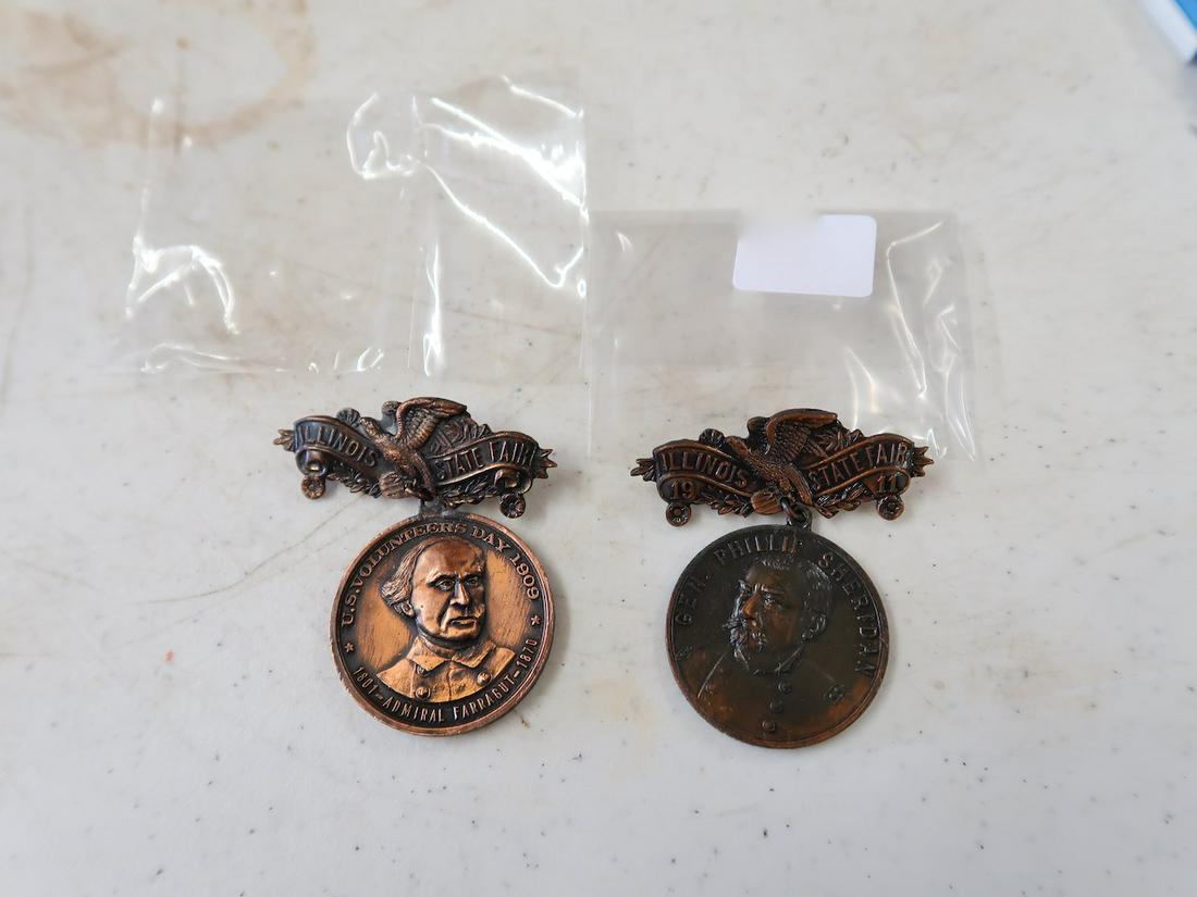 Illinois State Fair Badges (1911 + 1909) (1 of 3)
