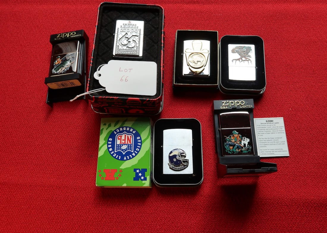 6 Zippo Lighters (1 of 3)