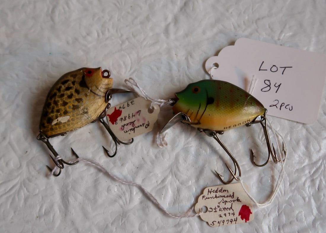 2 Hedon Pumpkin Seed Fishing Lures Auction