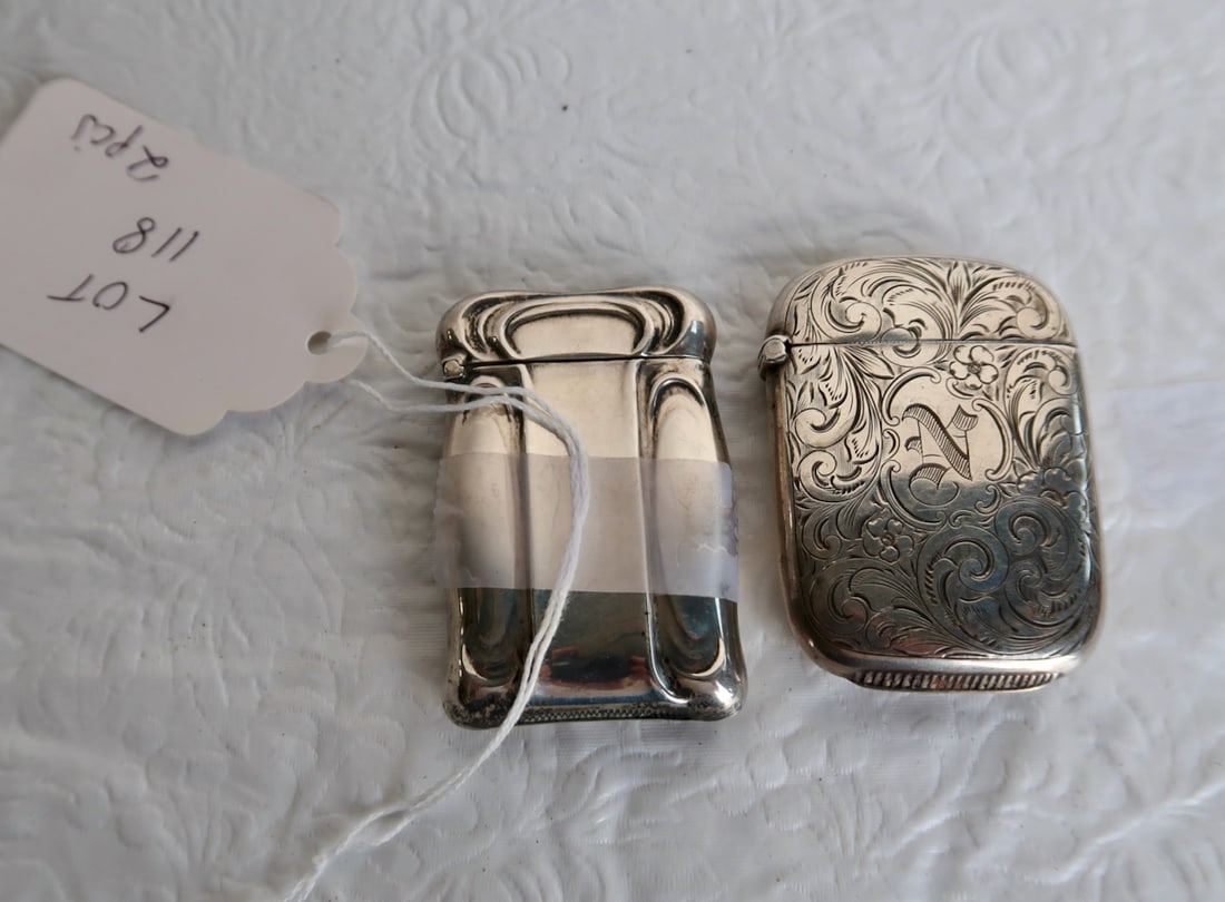 2 Sterling Match Holders (1 of 2)