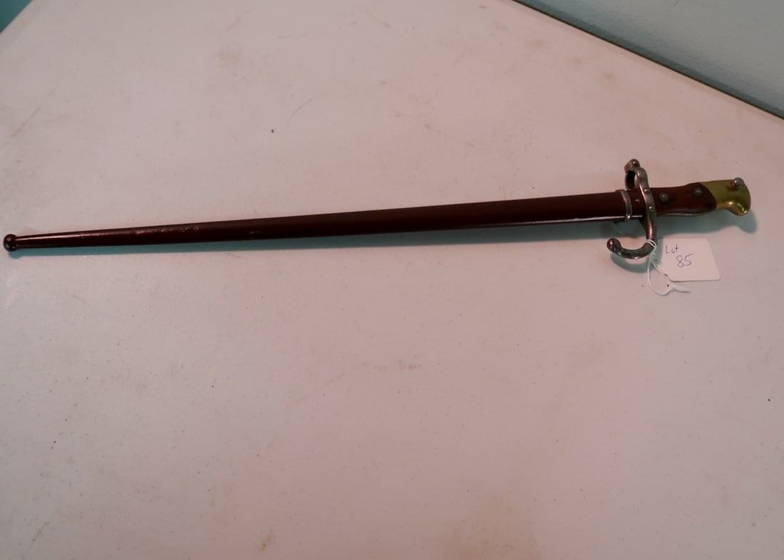 Early Bayonet & Scabbard: 26" Long