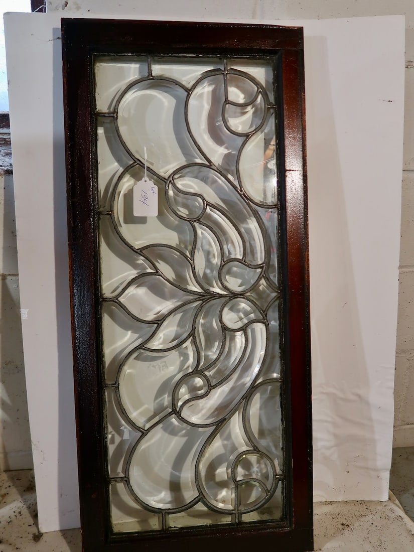 Ornate Leaded Beveled Window (1 of 3)
