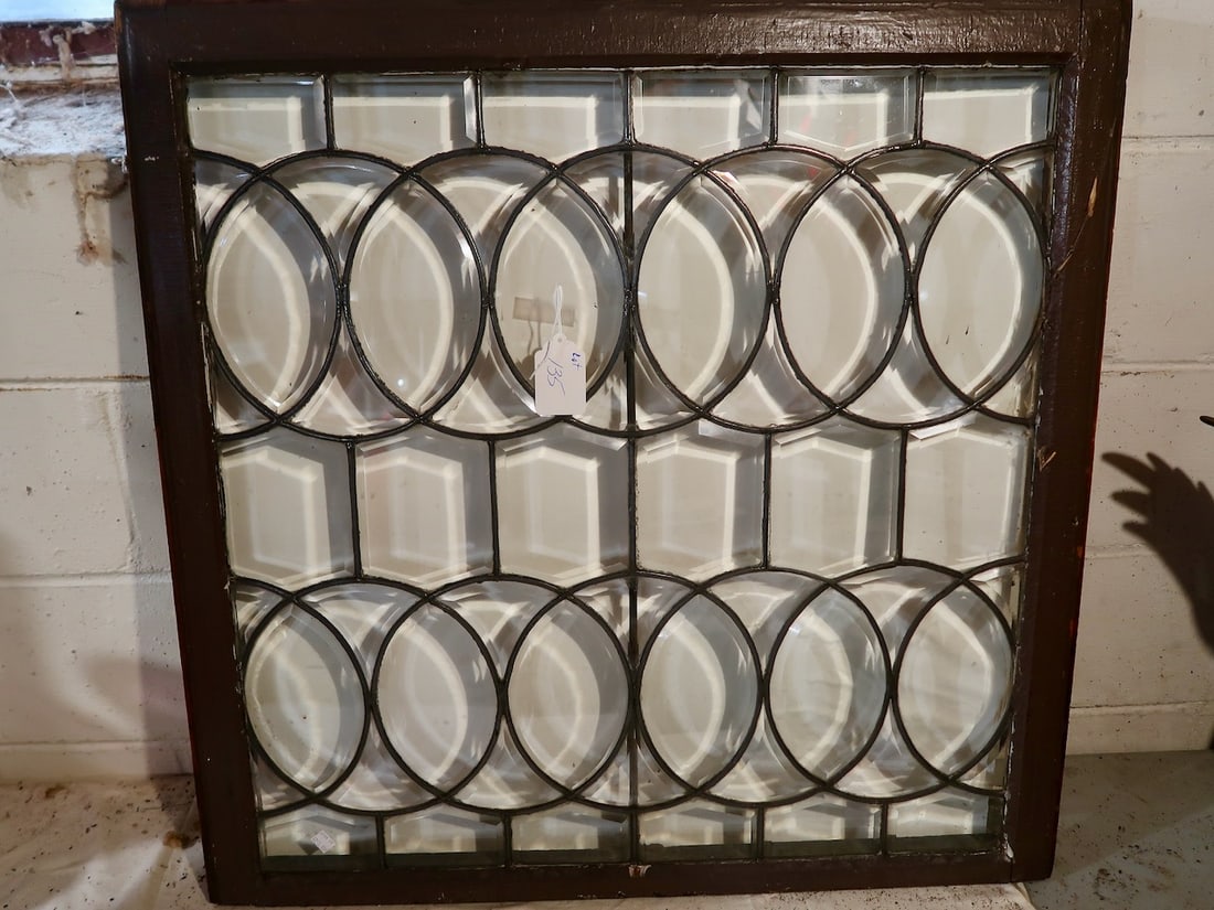 Large Circular Leaded Beveled Window (1 of 3)