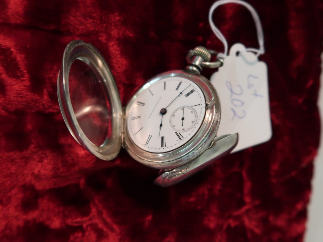 Large Coin Silver Case Elgin Pocket Watch in Hunter's Case (1 of 3)