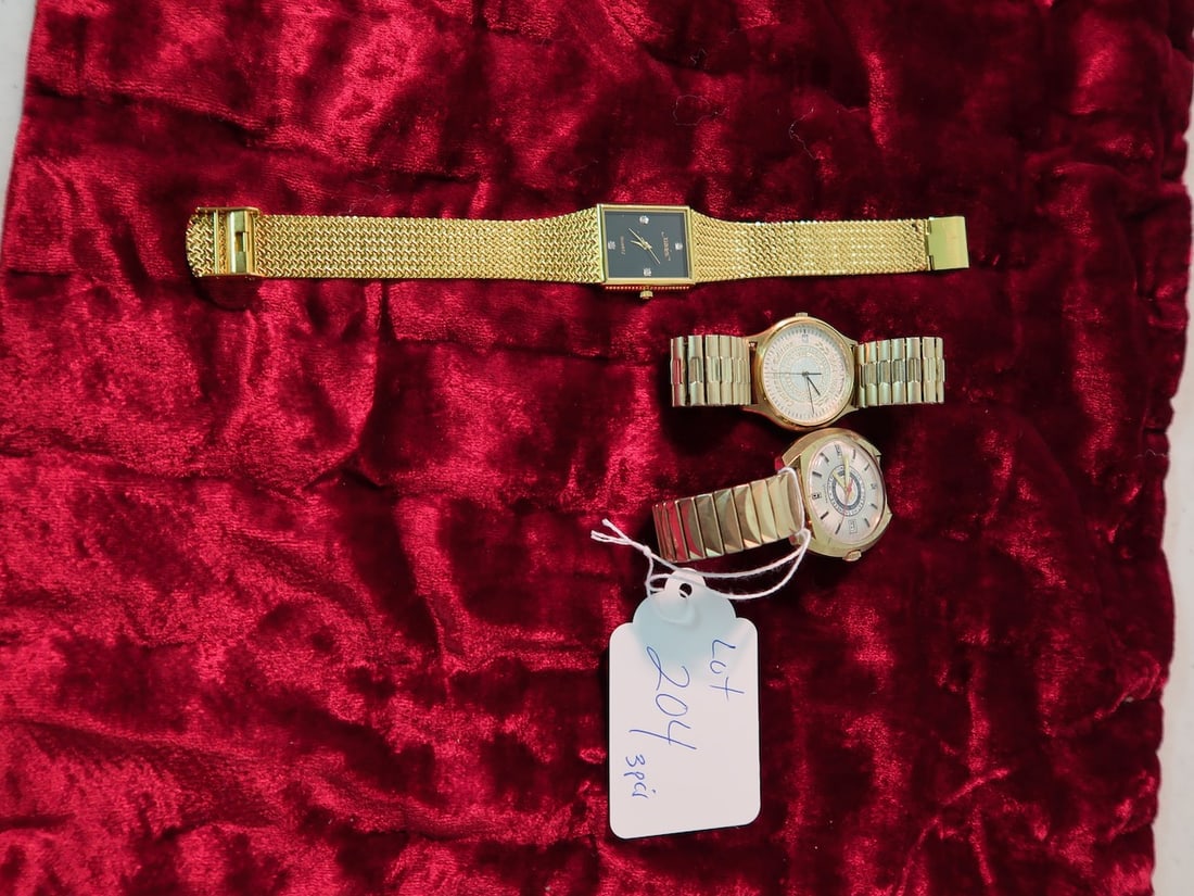 3 Wrist Watches - 2 Union Dials and 1 Xavier w/ Diamonds + Swiss Parts (1 of 3)