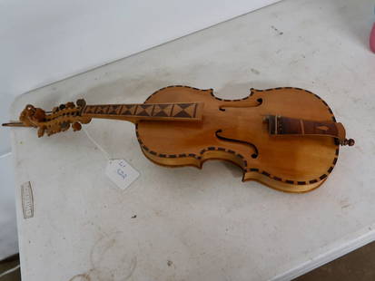 Carved Violin: 27" Long x 8" W