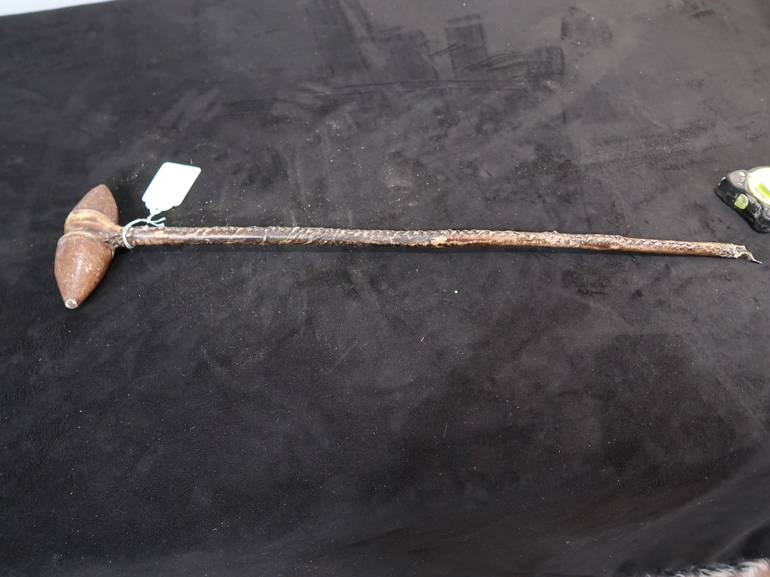 Vintage Native American Stone Skull Cracker War Club (1 of 5)