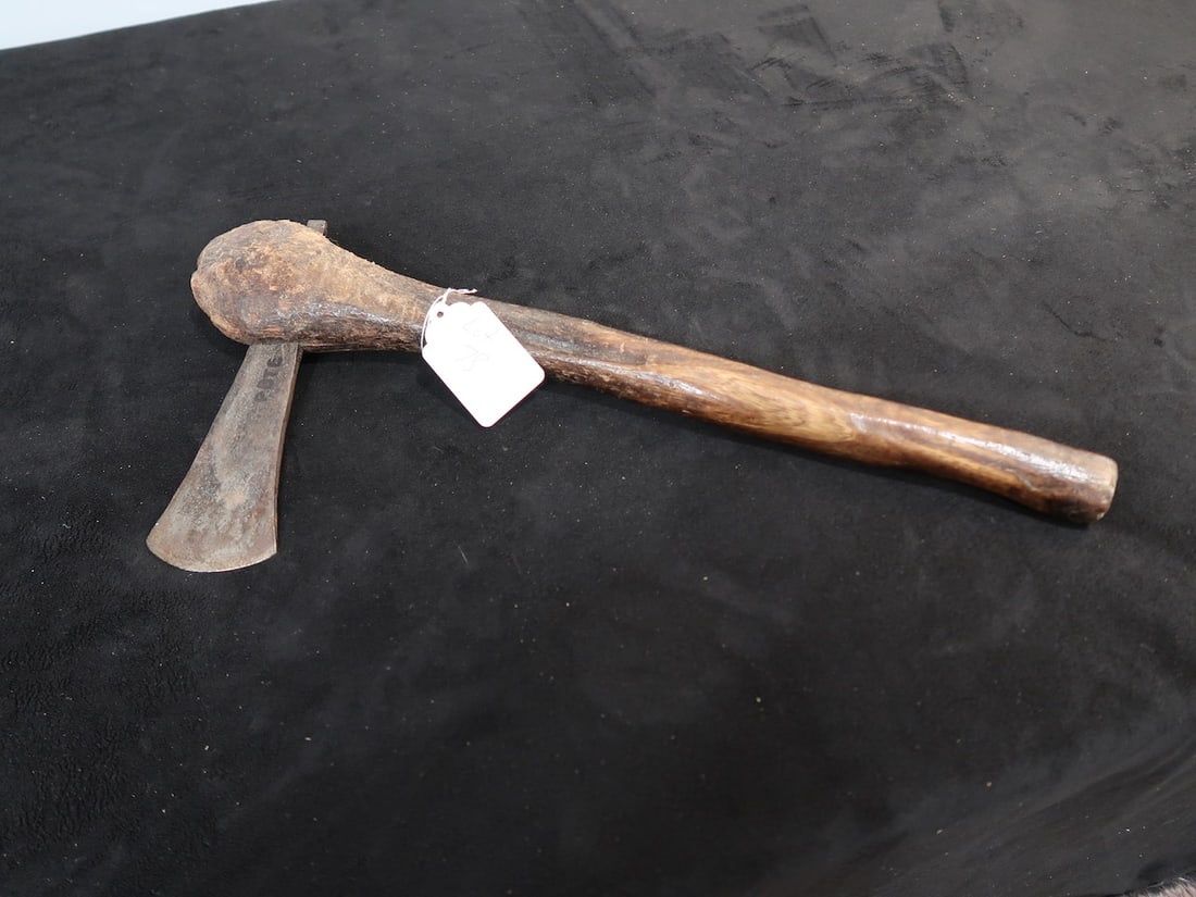 Vintage Native American Celtiform Ball Head War Club Tomahawk (1 of 5)