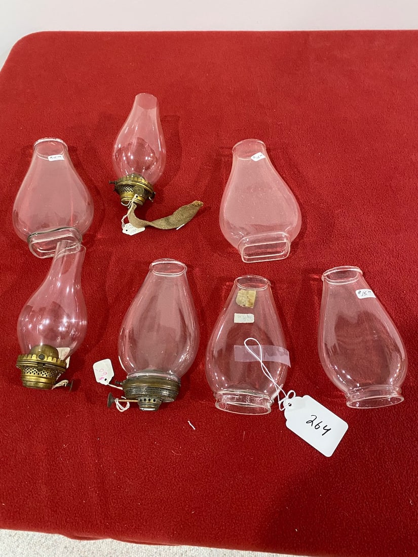 7 Oval Chimney (Some w/ Burners): Largest: 8.5"