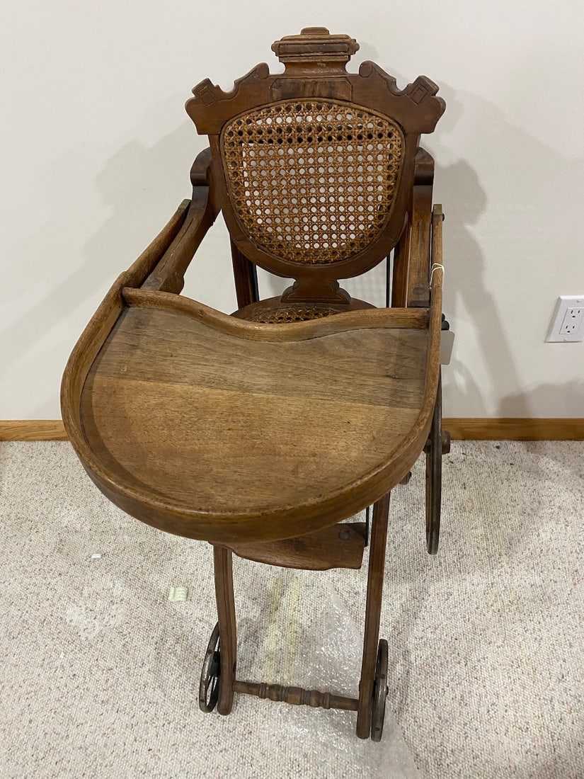 Victorian High Chair & Stroller (1 of 3)
