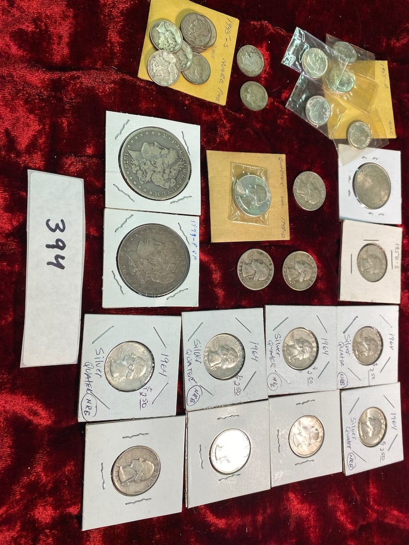 Misc. Lot of Silver Coins (incl. 1897, 1878 Silver Dollars) (1 of 3)