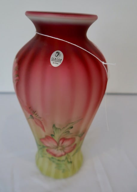 Limited Edition Hand Painted Signed Don Fenton Vase (# 586/1750) (1 of 3)