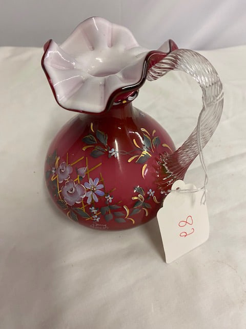 Fenton Wild Rose Pitcher (1 of 3)