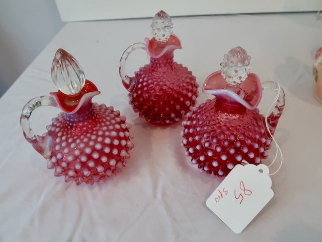 3 Victorian Cruets w/ Stoppers (1 of 2)