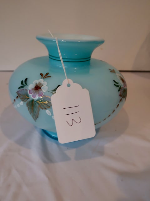 Hand Painted Fenton Vase by K. Brightbill (1 of 3)