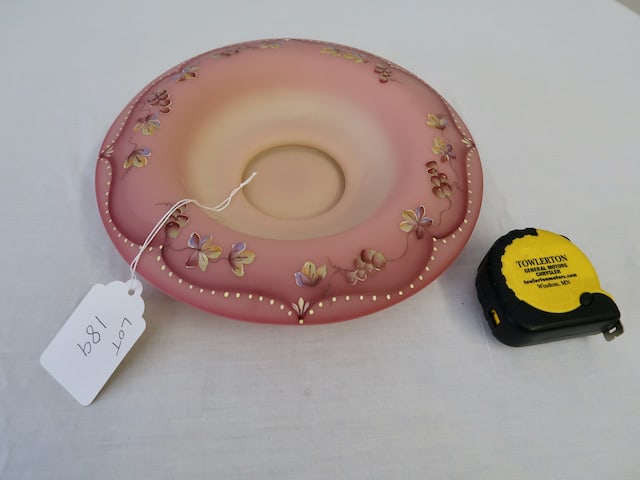 Large Signed Burmese Fenton Bowl - #615/790 (1 of 3)