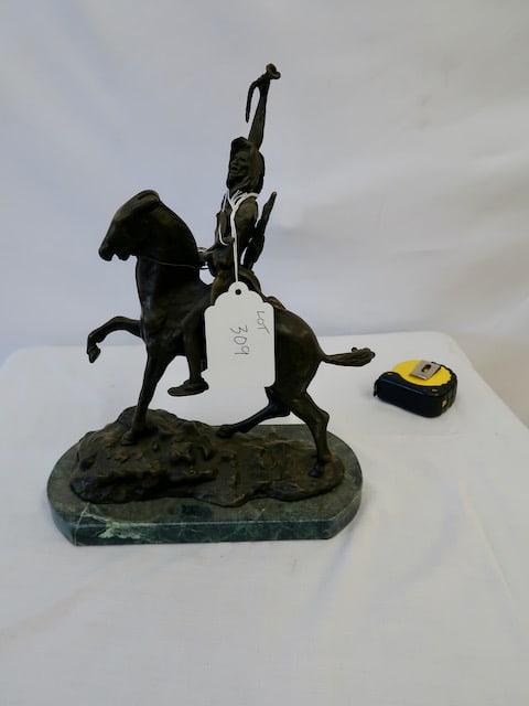Frederick Remington Bronze Warrior Statue (1 of 4)