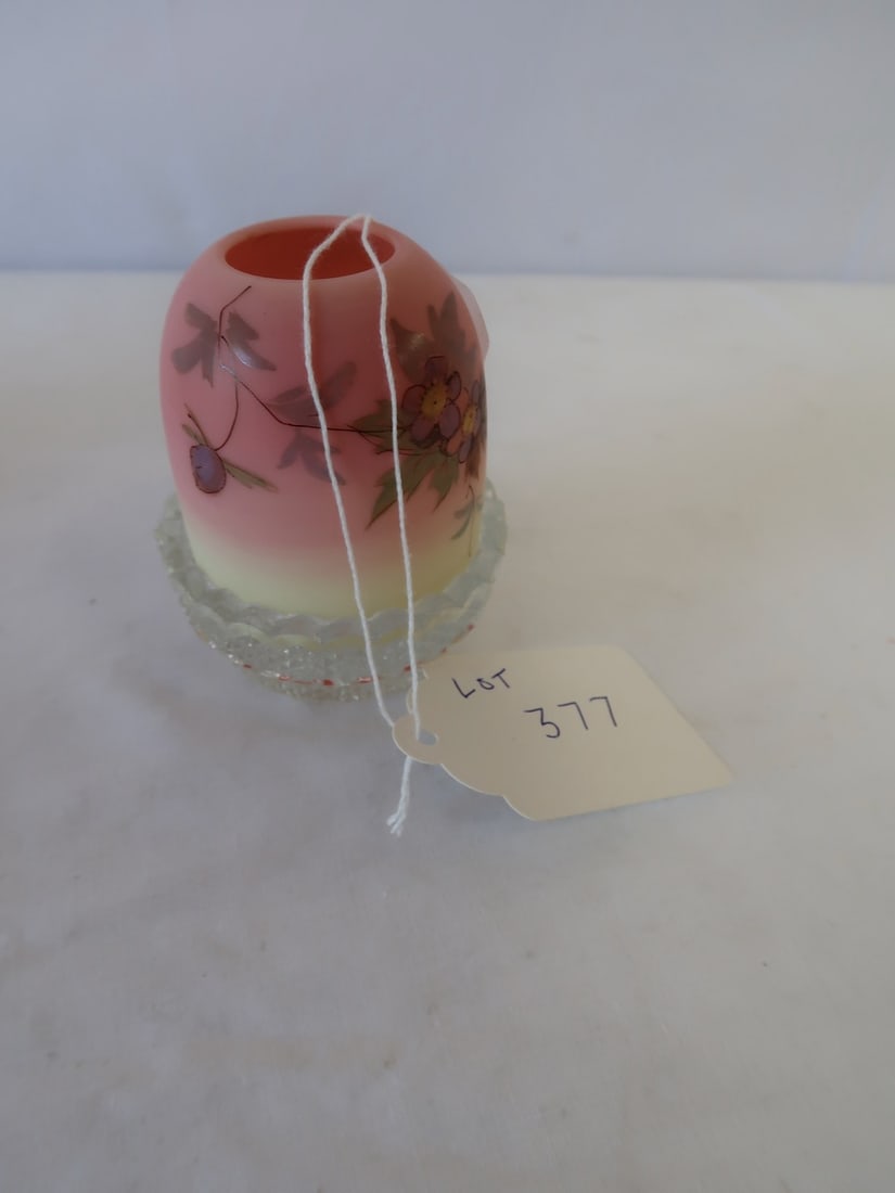 Early Burmese Glass Antique Ferry Lamp (1 of 3)