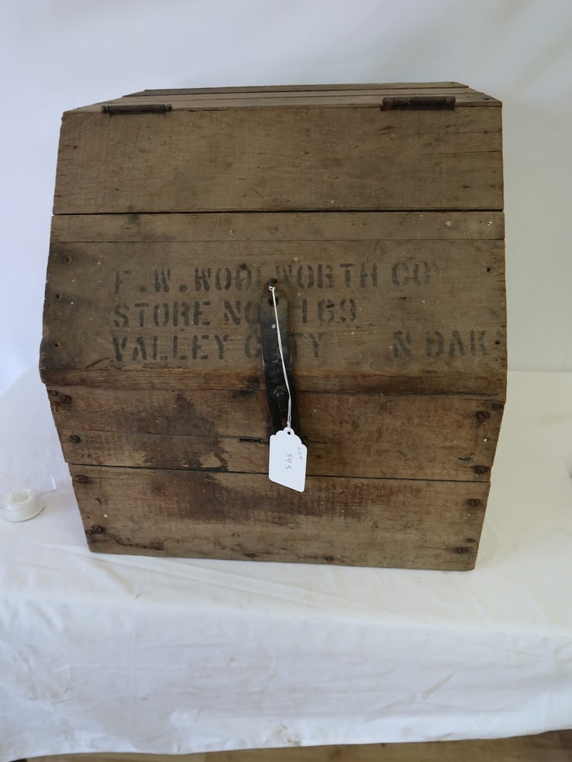 Early Cash Register Crate - F.W. Woolworh Co. - Valley City, North Dakota (1 of 3)