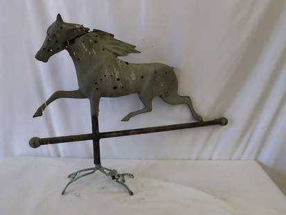 Early Horse Weather Vane: 32" L x 24" T x 3" D