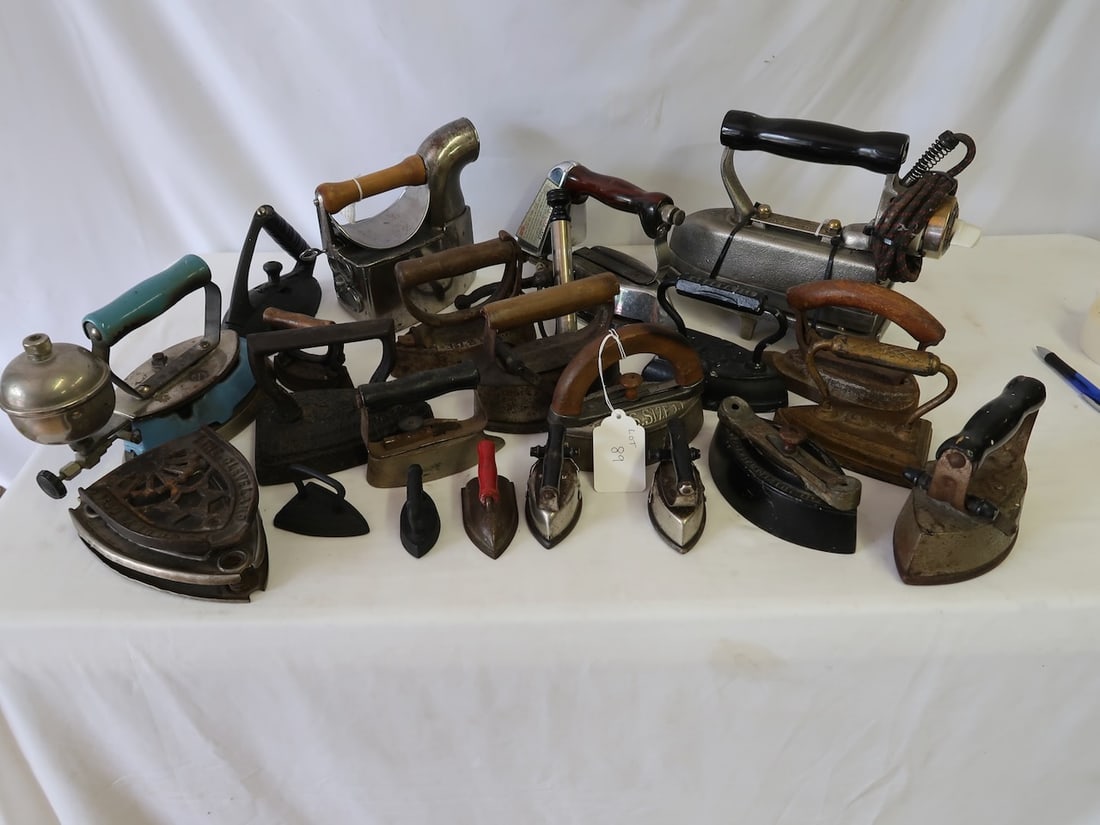 Large Collection of Early Antique Irons (1 of 3)