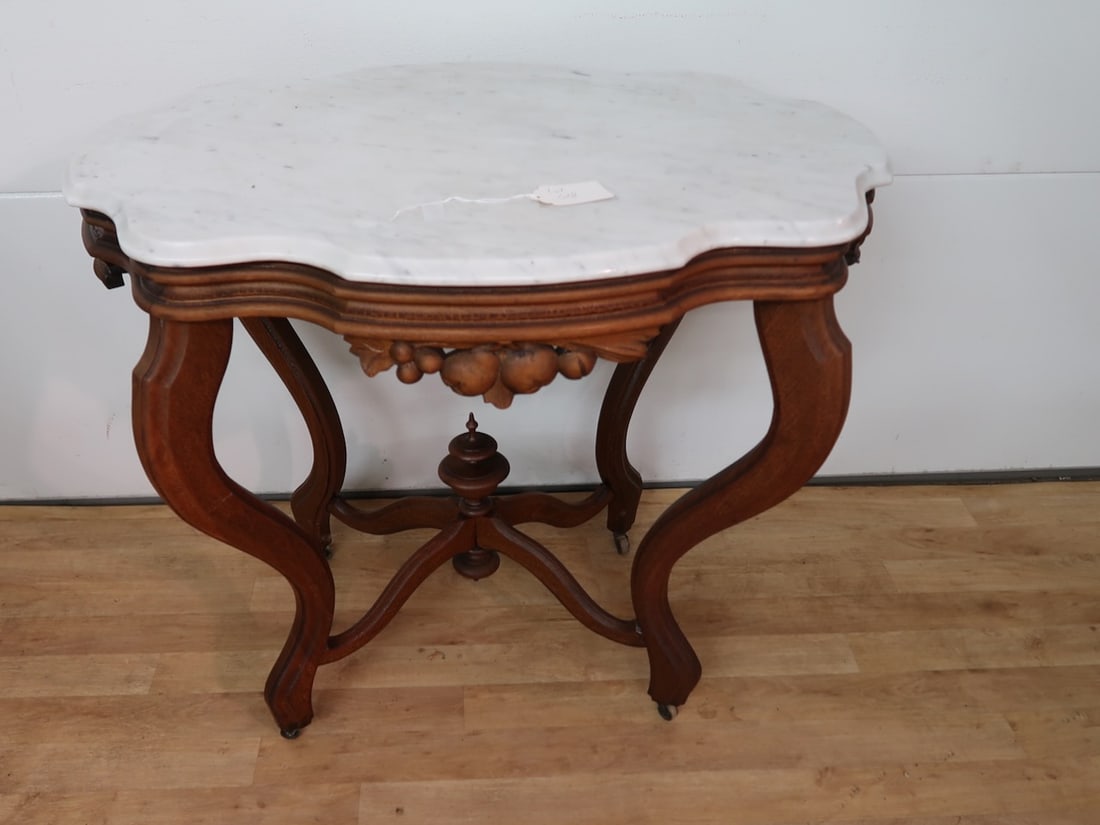 Large Victorian Turtle Top Table (1 of 3)