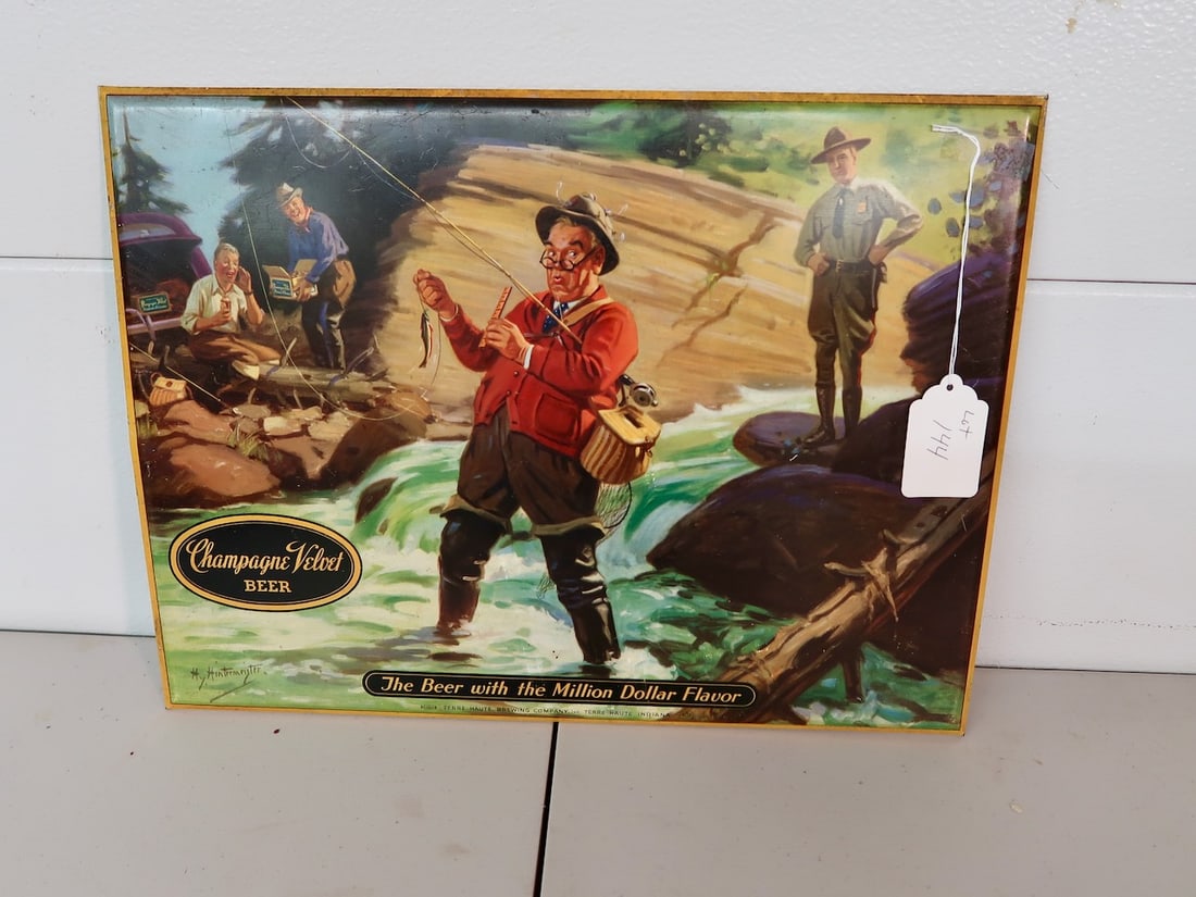 Champagne Velvet Beer Tin Sign