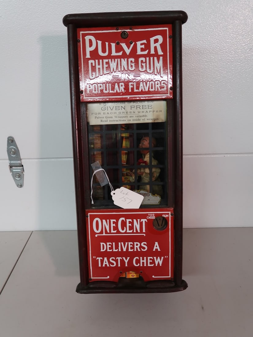 "Yellow Kid Figure" Pulver Gumball Ball Machine (1 of 4)