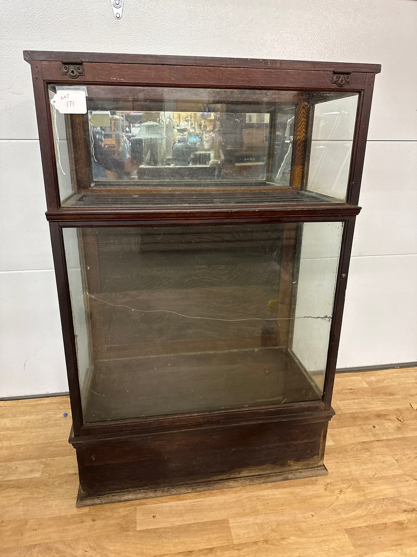 Antique C. Jorgenson Glass Cabinet (1 of 6)