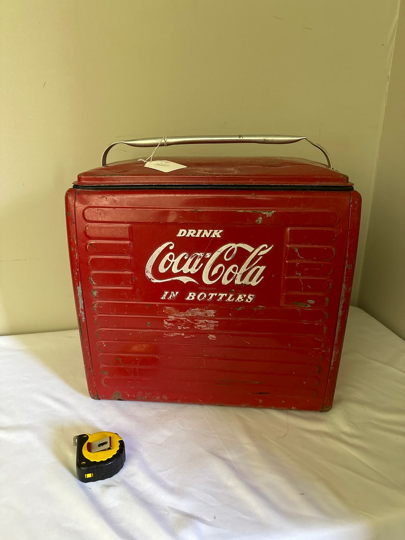 Vintage Coca-Cola Metal Advertising Cooler (1 of 7)