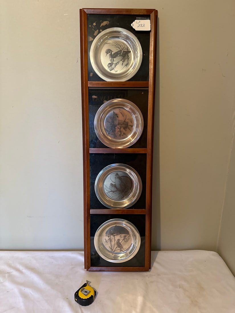 Framed Solid Silver Collector’s Plates (1 of 7)