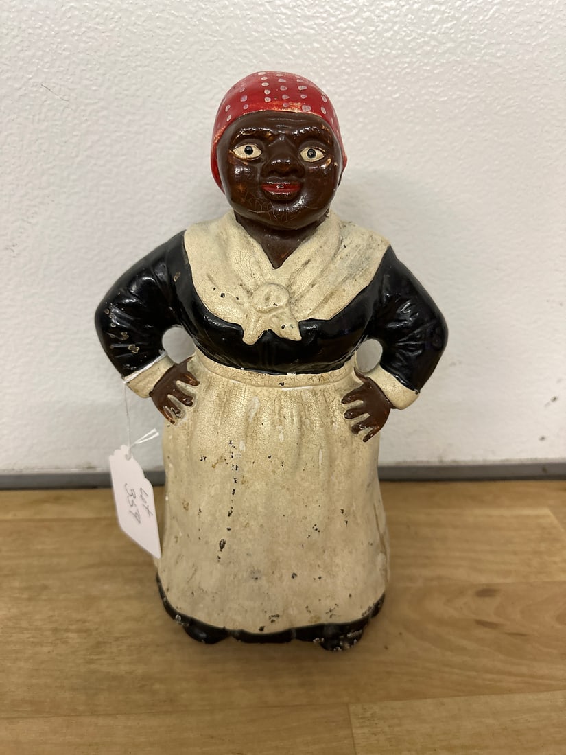 Vintage Cast Iron Black Americana Doorstop (1 of 8)