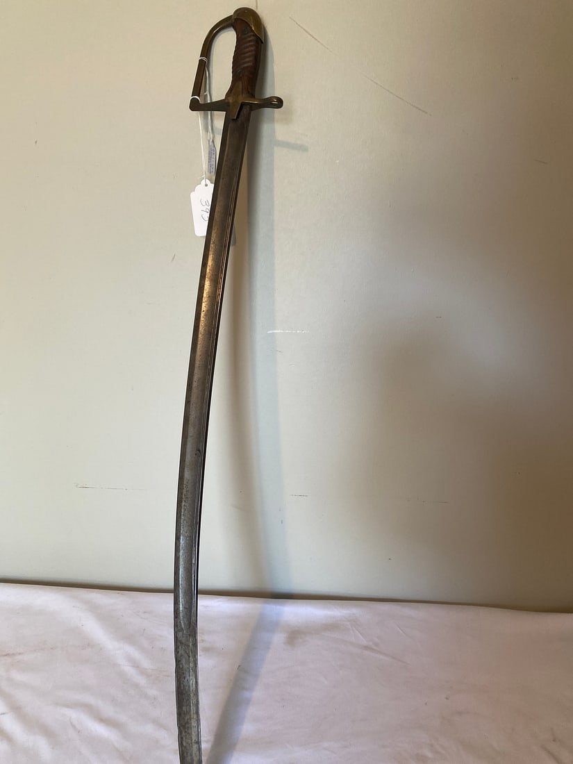 Antique Cavalry Saber with Brass Guard (1 of 7)