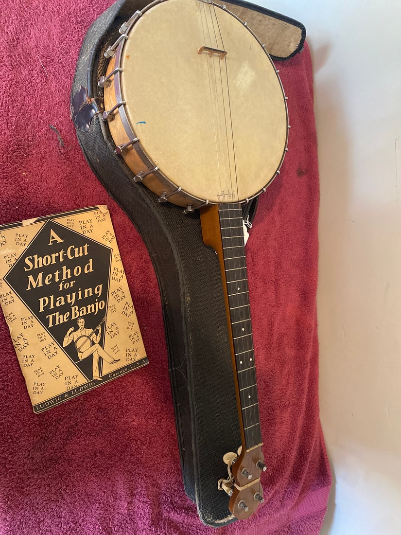Vintage Banjo with Case & Booklet (1 of 3)