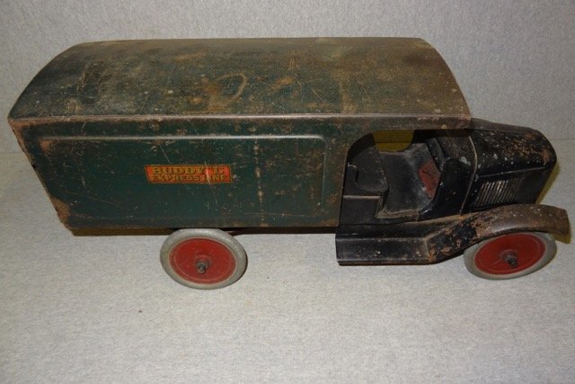 Buddy L Express Line Truck: 24" Long X 11" High X 10" Wide- Good Original Paint- Some Wear - Labels all there