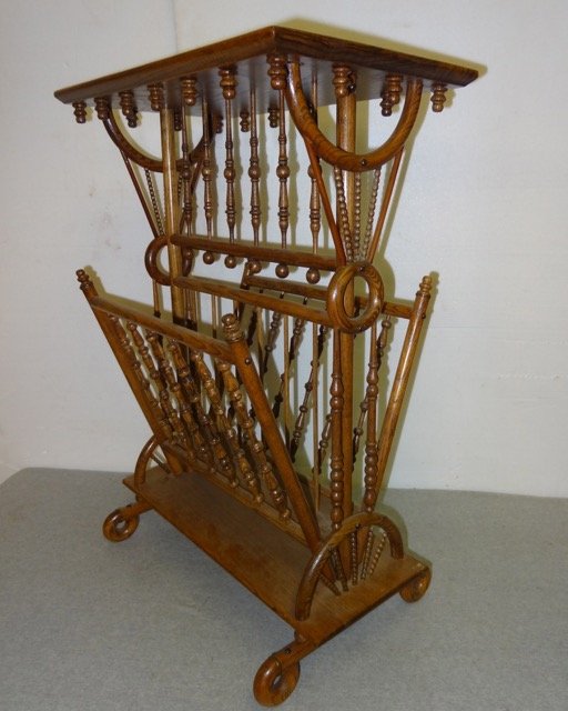 Stick & Ball Table Magazine Rack: 30" Tall X 21" Wide X 14" Deep