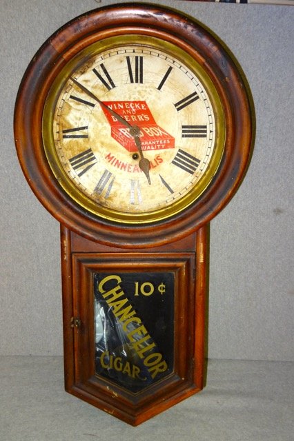 Advertising Wall Clock: Minneapolis Mn. Advertising Cigars