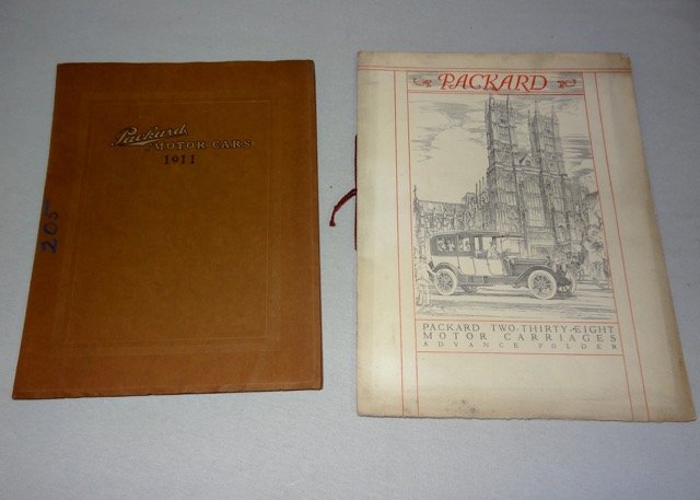 2-1911 Packard Manuals: One has folded Corners
