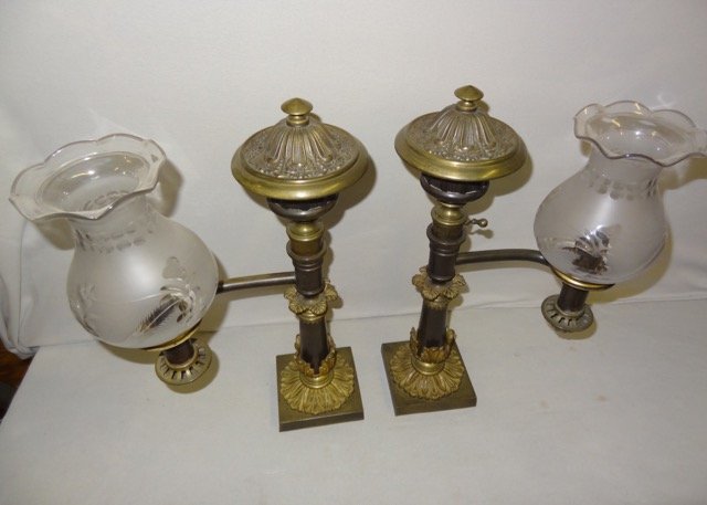 Pair of Argil Mantle Lamps (1 of 3)