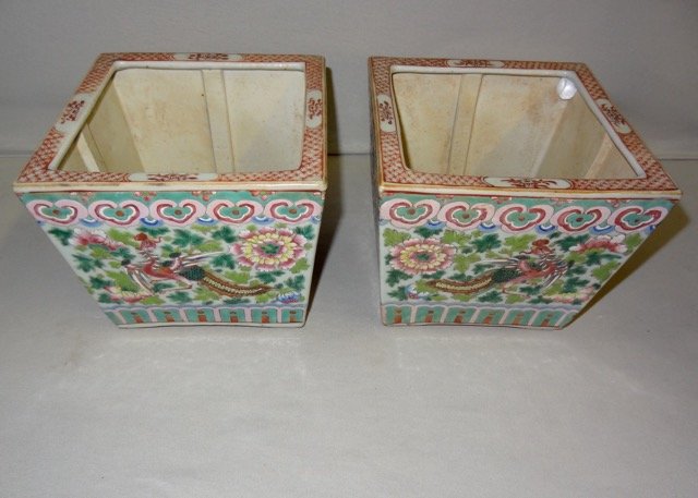 Pair of Early Chinese Planters (1 of 4)