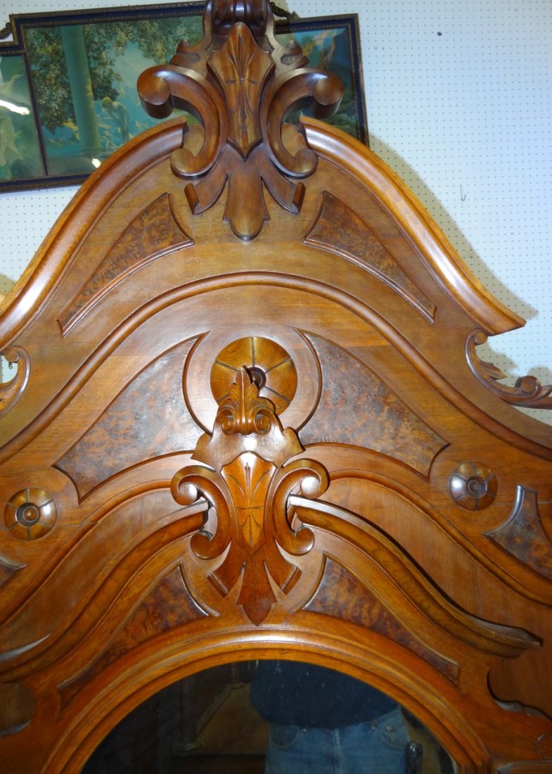 2 Pc. Victorian Walnut Bedroom Set - 2