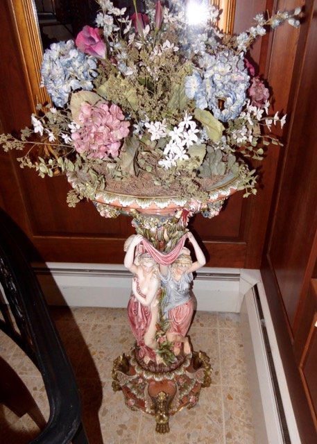 Fabulous Majolica Figural Plant Stand (1 of 4)